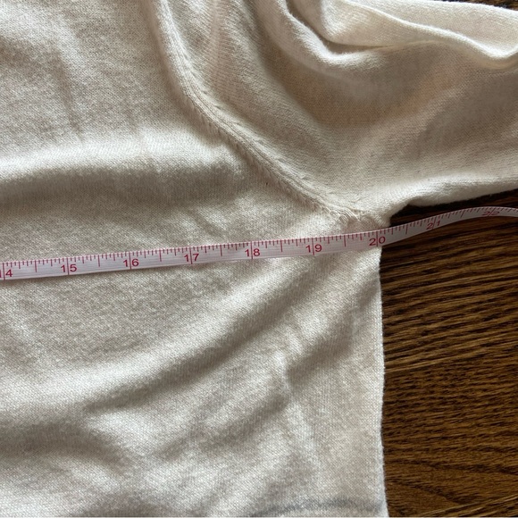 Margaret O’Leary Cardigan Sweater Stripes Ivory Medium Large Designer Cashmere? - Picture 9 of 10